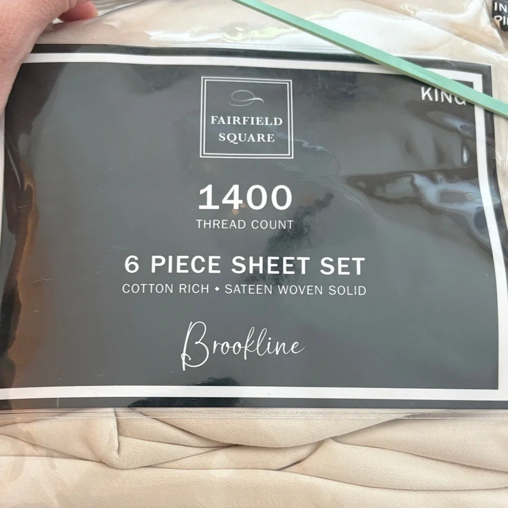 Cream 6 Piece Sheet Set